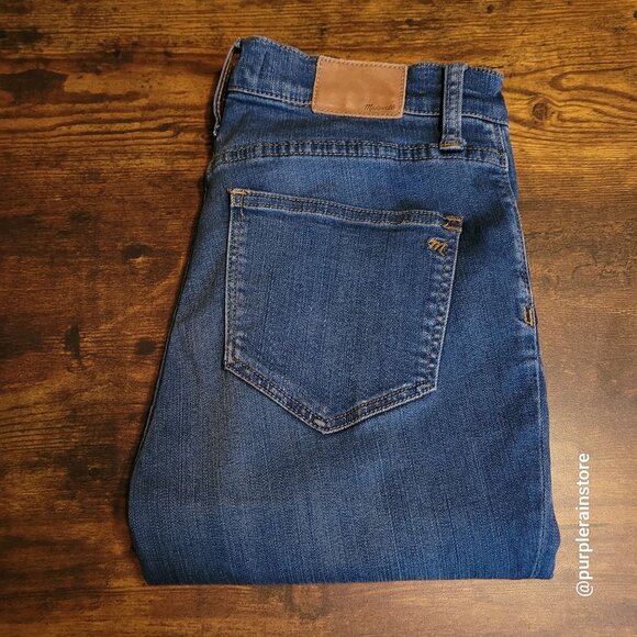 Madewell Jeans 28 Roadtripper Skinny Mid Rise Tummy Control Orson Wash H5804 - Picture 3 of 13